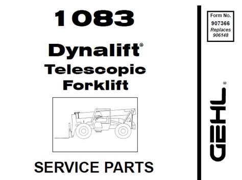 Gehl 1083 dynalop gabelstapler teile handbuch download. - Mcculloch guía de reparación y puesta a punto del motor fueraborda.