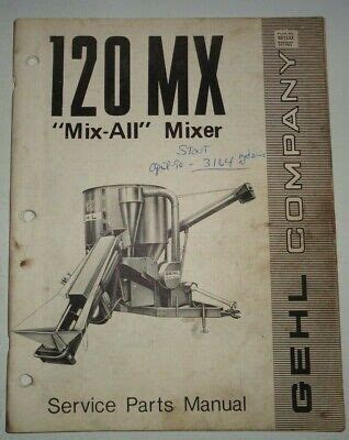 Gehl Mix-all 125 Grinder Mixer Operator’s Manual PDF Download $ 35.00 $ 19.00 Add to cart; Sale! Gehl 100 Mix-All Mixer Parts Manual PDF Download $ 35.00 $ 19.00 Add to cart; Sale! Gehl 8210 Mixer Feeder Parts Manual PDF Download $ 35.00 $ 19.00 Add to cart; Sale! Gehl 170 Mix All Parts Manual PDF Download $ 35.00 $ 19.00 Add to cart.