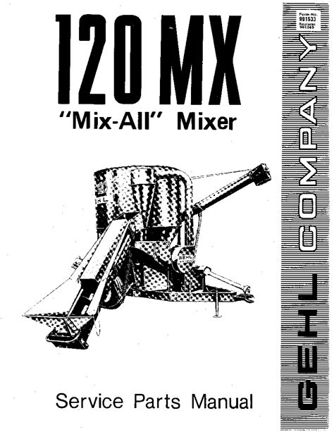 Gehl 120mx mix all mixer parts manual. - Die lösung der linearen gewöhnlichen differentialgleichungen und simultaner systeme mit hilfe der stabstatik..