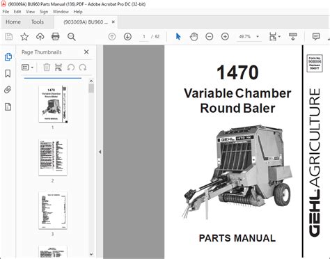 Gehl 1470 variable chamber round baler parts manual. - The rov manual a user guide for remotely operated vehicles by robert d christ.