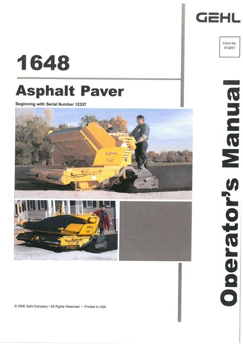 Gehl 1648 asphalt pave parts manual. - Scarica manuale gratuito per telefono cordless panasonic kx a142exm.