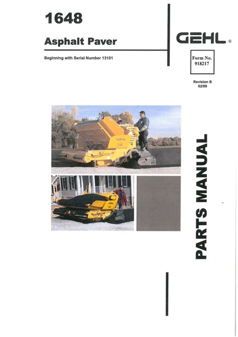 Gehl 1648 asphalt paver parts manual. - Mercedes benz ml350 2015 repair manual.
