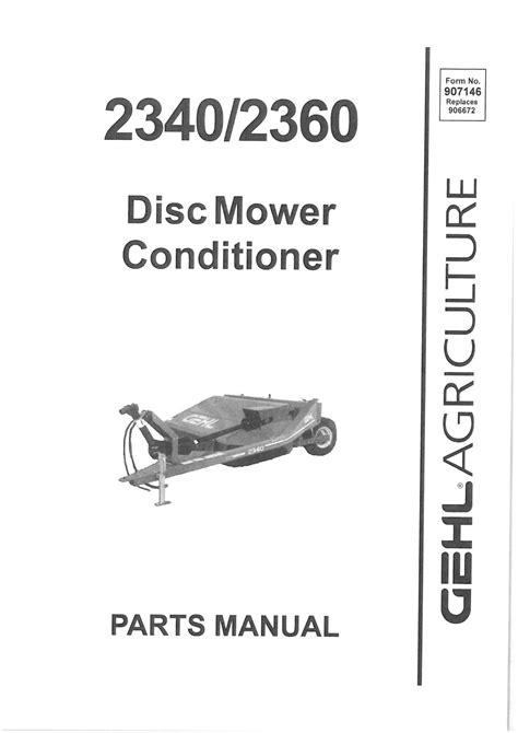 Gehl 2340 2360 disc mower conditioner parts manual. - Therapist guide to the mmpi and mmpi 2.