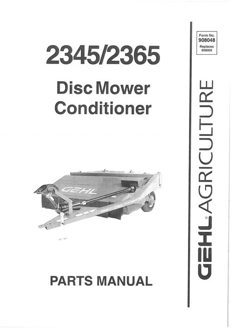Gehl 2345 2365 disc mower conditioner parts manual download. - Oil paintings from your garden a guide for beginners.