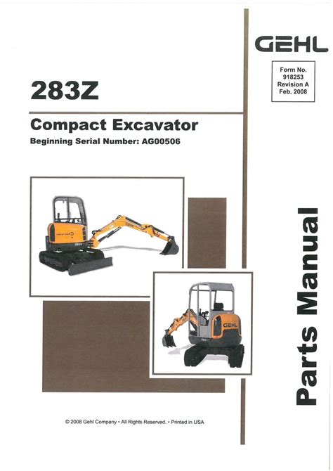 Gehl 283z mini compact excavator parts manual. - Improving your study skills study smart study less.
