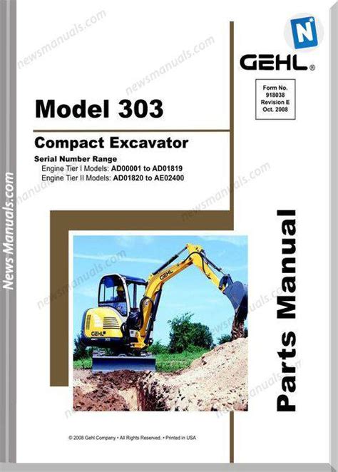 Gehl 303 mini compact excavator parts manual download 918038. - Manuale delle soluzioni james walker per la fisica.