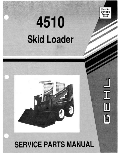 Gehl 4510 skid loader parts manual. - Jazzy select powerchair technical service repair guide.
