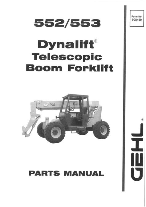 Gehl 552 553 dynalift telescopic boom forklift parts part manual. - Ruud silhouette ii gas furnace repair manual.