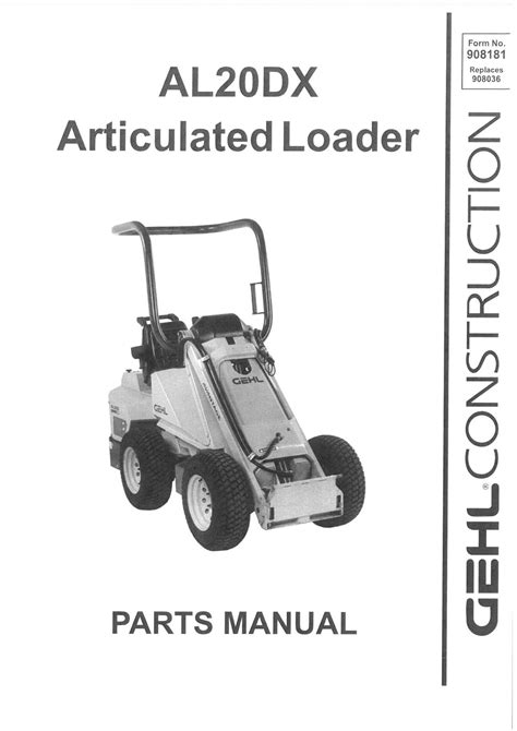 Gehl al20dx articulated loader parts manual. - 98 vw golf manual transmission problems.