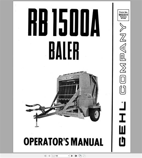 Gehl baler control system operators manual. - Manual de gramatica de la lengua espanola.