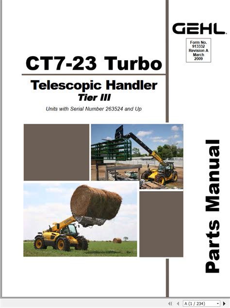 Gehl ct7 23 turbo tier iii telescopic handler parts manual. - Canon ir2270 network quick start guide.