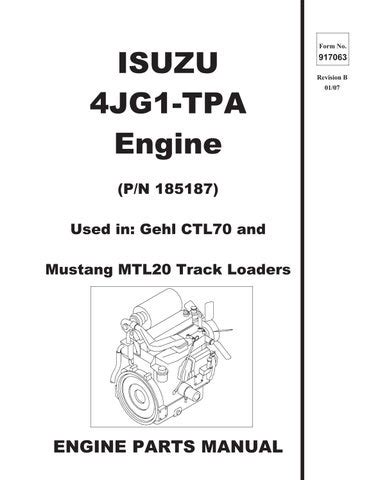 Gehl ctl 70 isuzu 4jg1 service manual. - Briggs and stratton hand held generator repair manual.