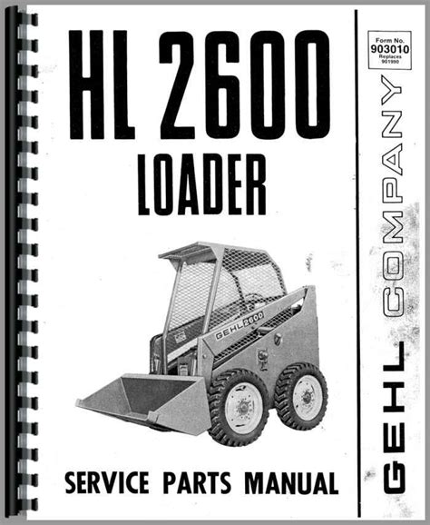 Gehl hl2600 skid steer loader parts manual. - Mujer en la vida del libertador.