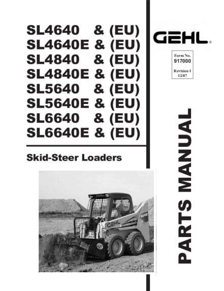 Gehl sl 4835 sxt service manuals. - Worldviews contact and change study guide.