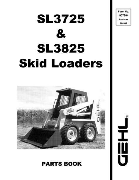 Gehl sl3725 sl3825 skid steer loader parts manual. - Kinship and family an anthropological reader.