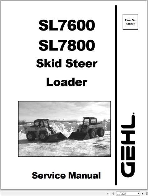 Gehl sl7600 sl7800 skidsteer loaders parts manual. - Lg lmxs30746s service manual repair guide.