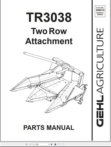 Gehl tr3038 two row attachment parts manual. - Die bandkeramischen siedlungen im oberen schlangengrabental.