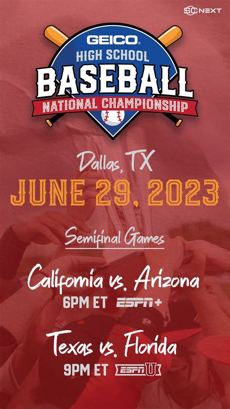 Geico baseball national championship 2023. Jun 29, 2023 · Watch highlights from semifinals of the GEICO High School National Baseball Championship as California took on Arizona. ️Subscribe to ESPN+ http://espnplus.c... 