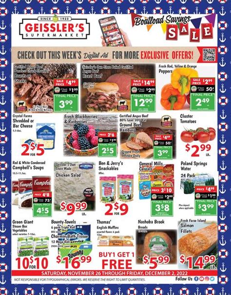 Find Geissler’s weekly ads, circulars and flyers. This