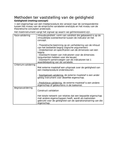 Geldigheid documenten