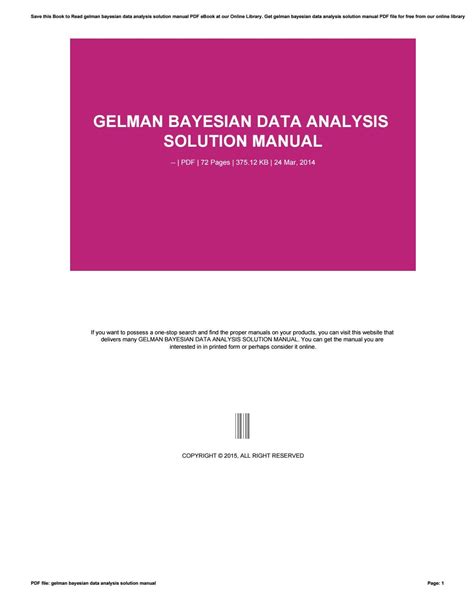 Gelman bayesian data analysis solution manual. - Coleman tsr mach 3 rv manual.