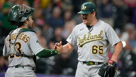 Gelof, Laureano homer to back Sears in the Athletics’ 8-5 victory over the Rockies