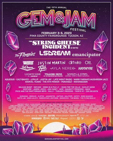 Gem and jam 2024. Gem & Jam 2024. February 2 - February 4. « Progressive Jam-Fusion Supergroup PAKT, Featuring Brand X Bass Legend Percy Jones, West Coast USA Tour. INVESTING IN … 