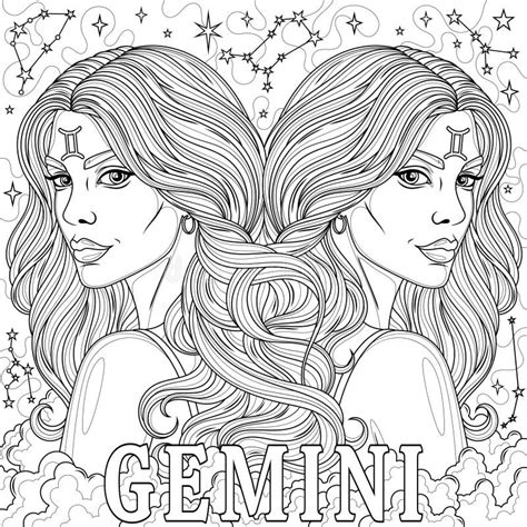Gemini Coloring Pages