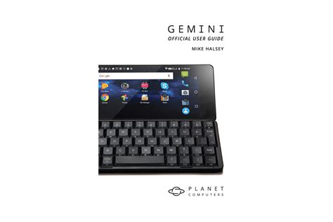 Gemini Pda Official User Guide