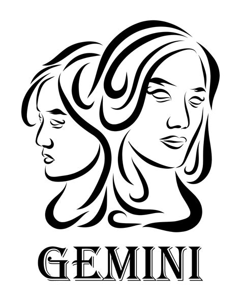 Gemini Sign Drawing