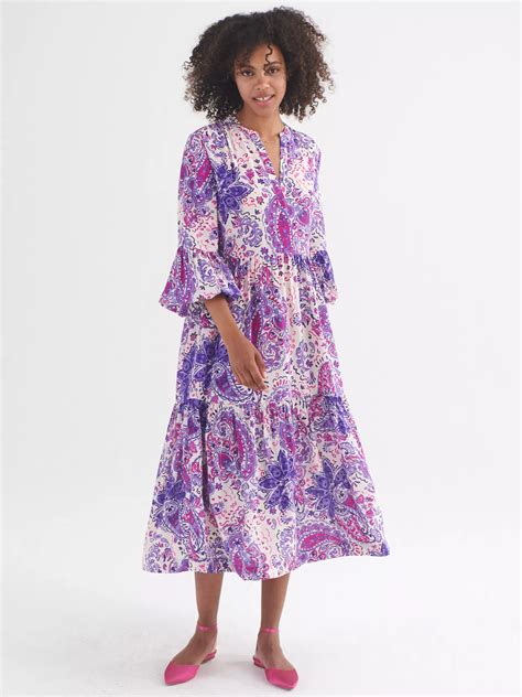 Gemma silk painterly paisley Dress – NRBY