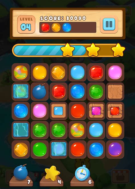Gems Match 3 Game Assets GameDev Market