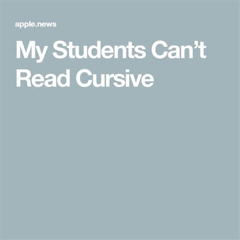 Gen Z Never Learned to Read Cursive in 2022 Learn to read, Teaching