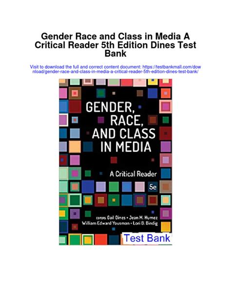 Gender Race And Class In Media A Critical Reader