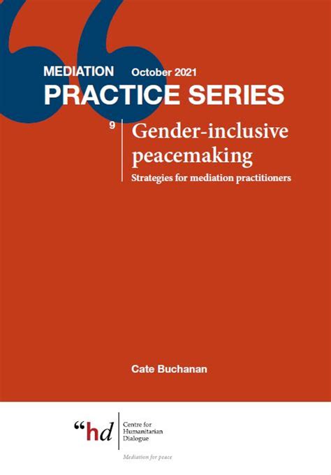 Gender-inclusive peacemaking: strategies for mediation …