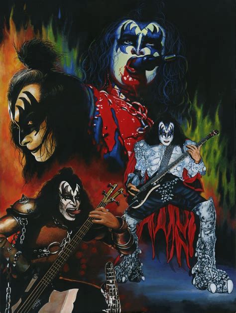 Gene Simmons Art, Kiss band, Gene simmons, Kiss artwork