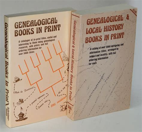 Genealogical Books in Print and Genealogical and Local History Books
