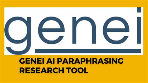 Genei ai. Genei is an AI-powered summarization and research tool. Genei is an intelligent research tool that enables you to improve productivity by using a custom AI … 
