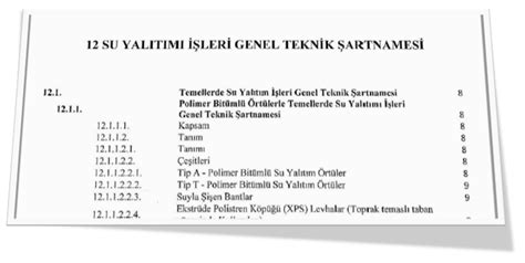 Genel Teknik Şartname.