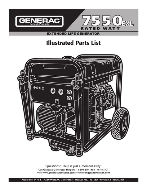 Generac 7550 exl 01470 parts manual. - Reptile care an atlas of diseases and treatments.