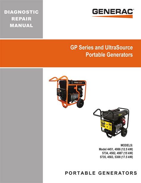 Generac diagnostic repair manual for 4582 2 generator. - Jim pitman manual de solución de probabilidad.