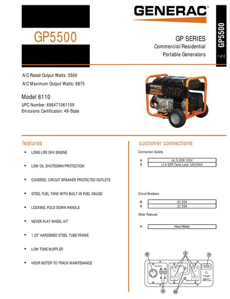 Generac gp5500 manual. Portable Generator Generac Power Systems GP5500 Generac Power Systems GP5500 Manuals & User Guides User Manuals, Guides and Specifications for your Generac Power Systems GP5500 Portable Generator. 