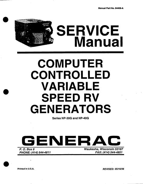Generac np 30g np 40g generatoren reparaturanleitung download herunterladen. - 1990 case 580 super l manual.