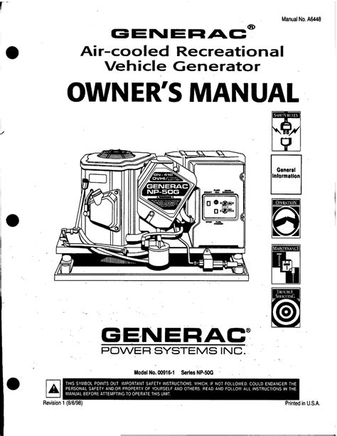Generac one wash manual. View and Download Generac Power Systems GP Series diagnostic and repair manual online. Portable Generators. GP Series portable generator pdf manual download. Also for: Ultrasource, 4451, 4986, 5734, 4582, 4987, 5735, 4583, 5308. ... WI 53189 Specifications are subject to change without notice. 1-888-GENERAC (1-888-436-3722) ... 