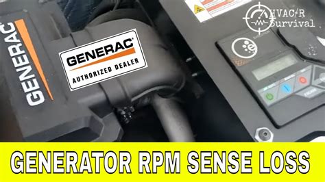 Possible Controller Issue; RPM Sense Loss - Generac Generator Troubleshooting, Help, and Repair Forum | Gentek Power. Generator Video.. 