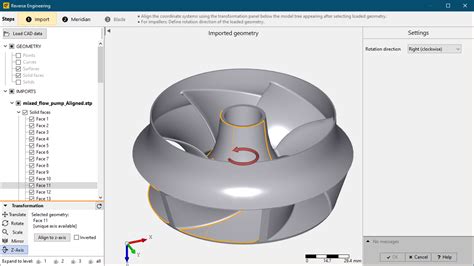 General > Project structure > Geometric coupling - CFturbo