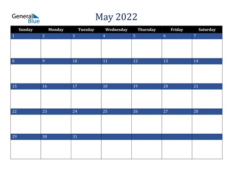 General Blue May 2022 Calendar