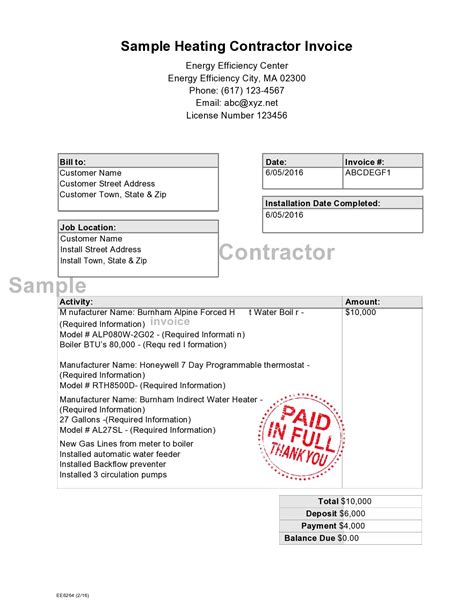 General Contractor forms Templates Awesome normal Contractor Bill