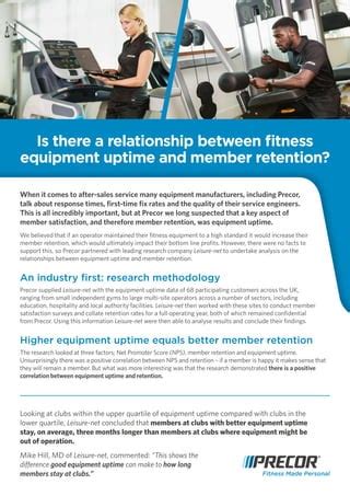 General Information - precor.mcoutput.com