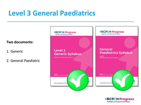 General Paediatrics Syllabus Level 1 Generic Syllabus